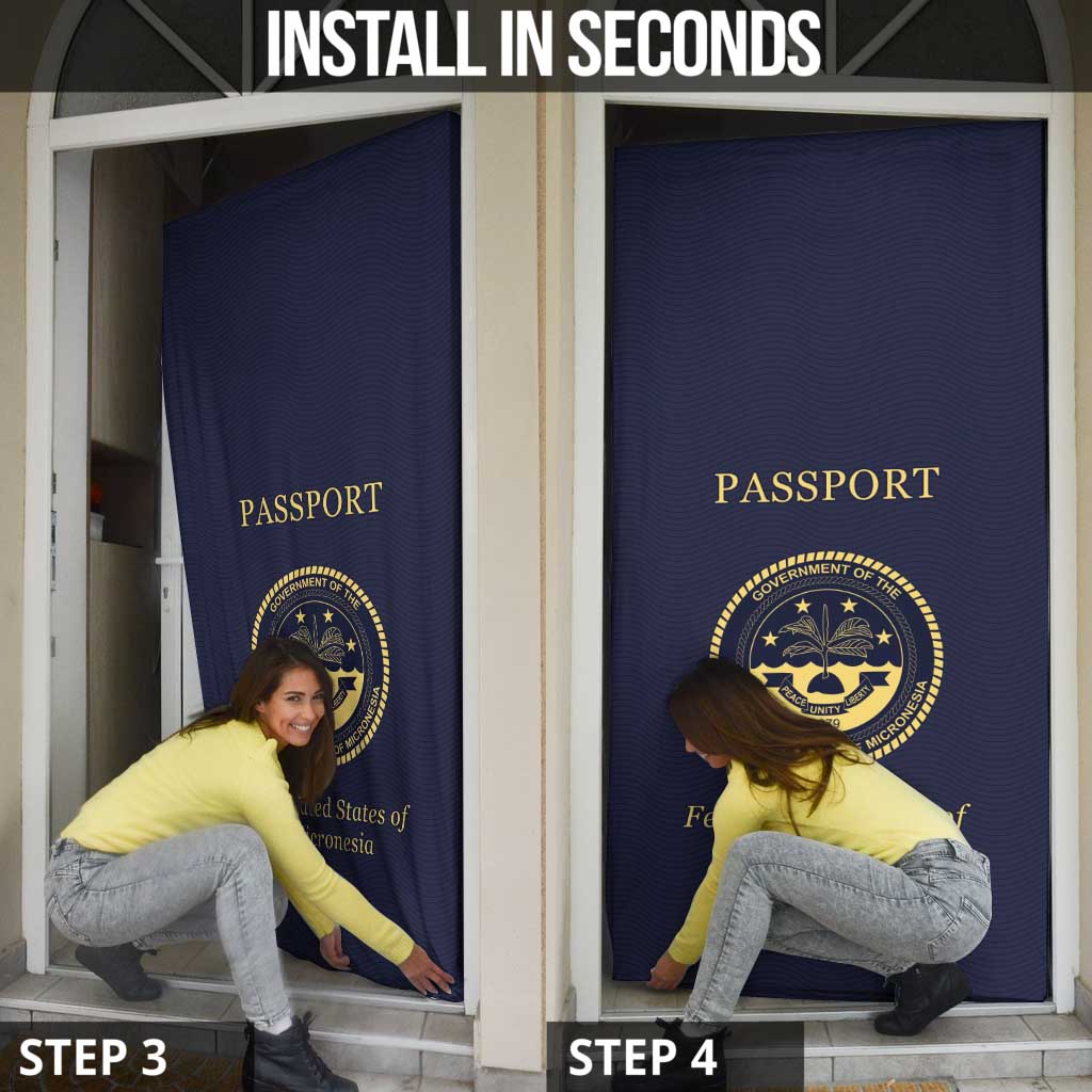 Federated States Of Micronesia Door Cover FSM Passport - Polynesian Pride