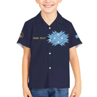 Personalised Federated States Of Micronesia Family Matching Long Sleeve Bodycon Dress and Hawaiian Shirt FSM Passport - Polynesian Pride