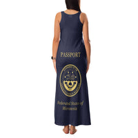 Personalised Federated States Of Micronesia Family Matching Tank Maxi Dress and Hawaiian Shirt FSM Passport - Polynesian Pride