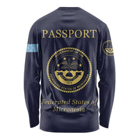 Personalised Federated States Of Micronesia Long Sleeve Shirt FSM Passport LT05 - Polynesian Pride