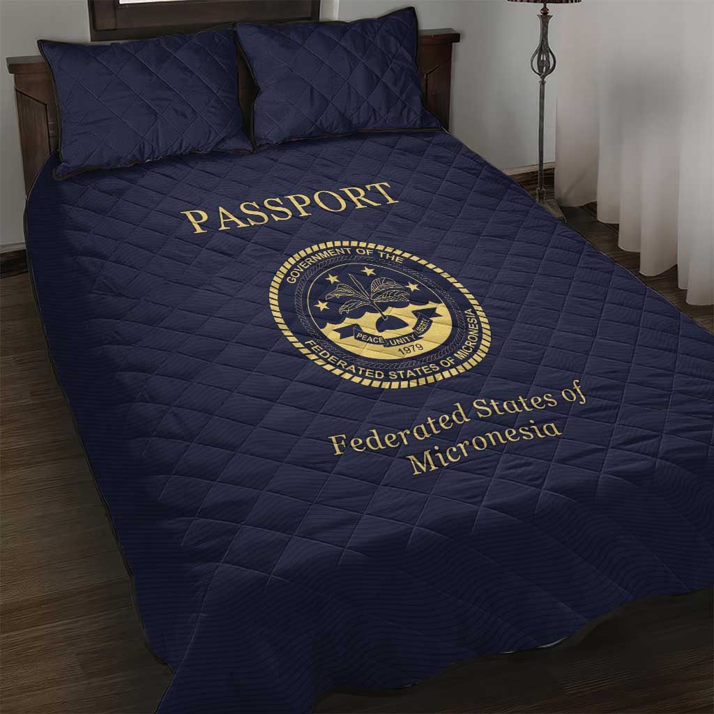 Federated States Of Micronesia Quilt Bed Set FSM Passport - Polynesian Pride