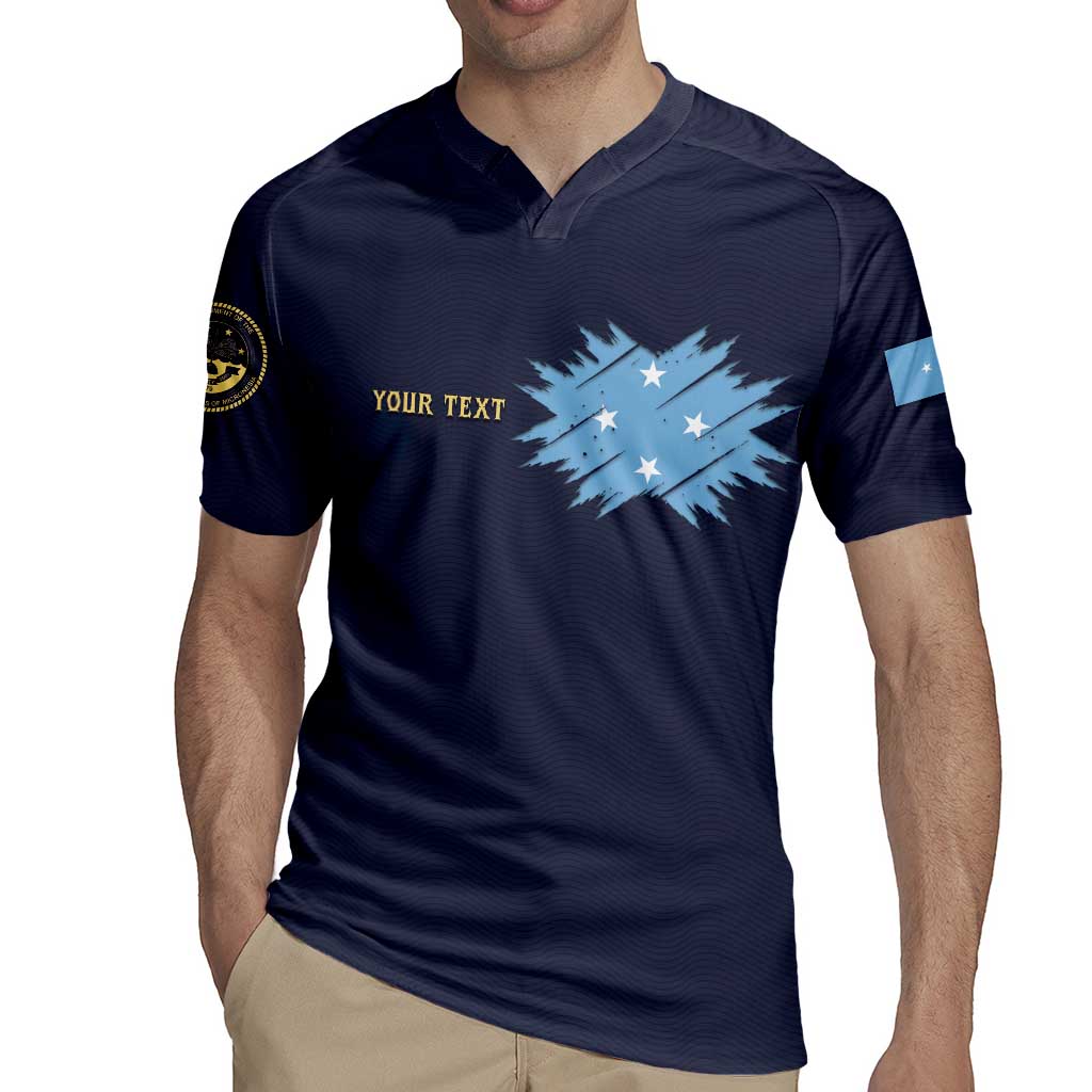 Personalised Federated States Of Micronesia Rugby Jersey FSM Passport - Polynesian Pride