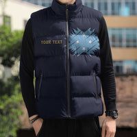 Personalised Federated States Of Micronesia Sleeveless Puffer Jacket FSM Passport - Polynesian Pride