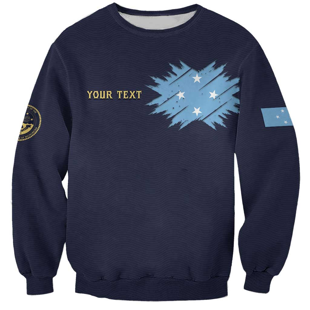 Personalised Federated States Of Micronesia Sweatshirt FSM Passport - Polynesian Pride