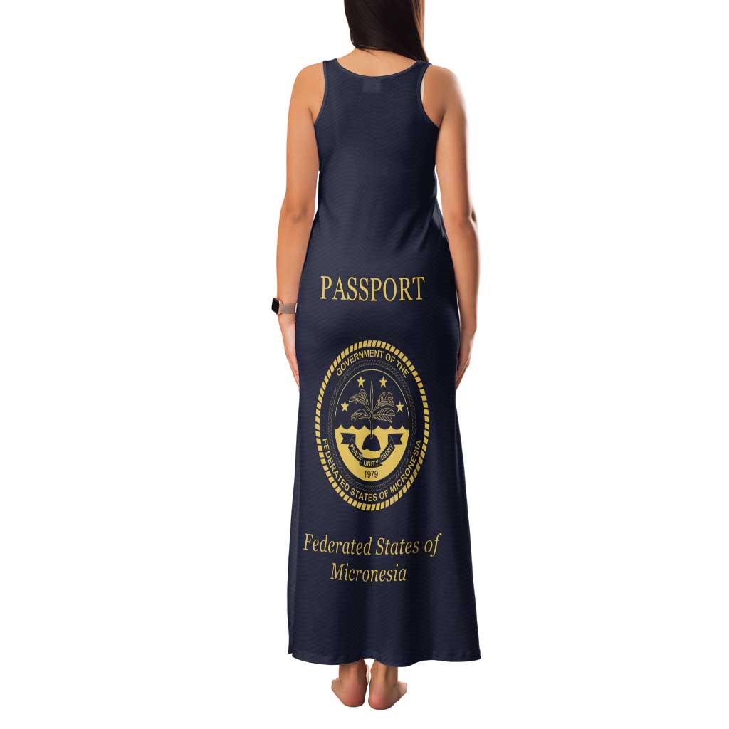 Personalised Federated States Of Micronesia Tank Maxi Dress FSM Passport LT05 - Polynesian Pride