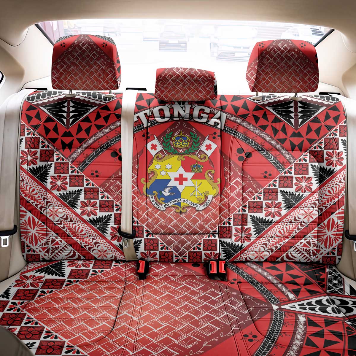 Tonga Constitution Day Back Car Seat Cover 150 Years Jubilee - Polynesian Pride