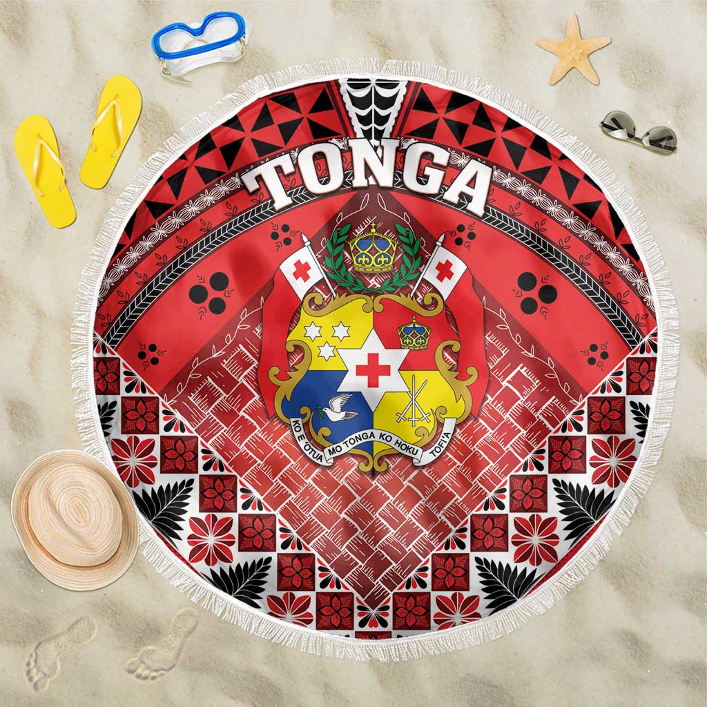 Tonga Constitution Day Beach Blanket 150 Years Jubilee LT05 One Size 150cm Red - Polynesian Pride