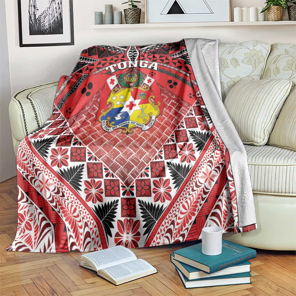 Tonga Constitution Day Blanket 150 Years Jubilee LT05 Red - Polynesian Pride