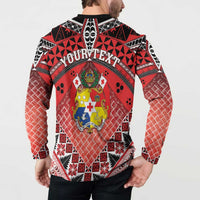 Personalised Tonga Constitution Day Button Sweatshirt 150 Years Jubilee - Polynesian Pride