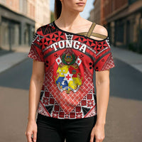 Personalised Tonga Constitution Day Cross Shoulder Shirt 150 Years Jubilee - Polynesian Pride