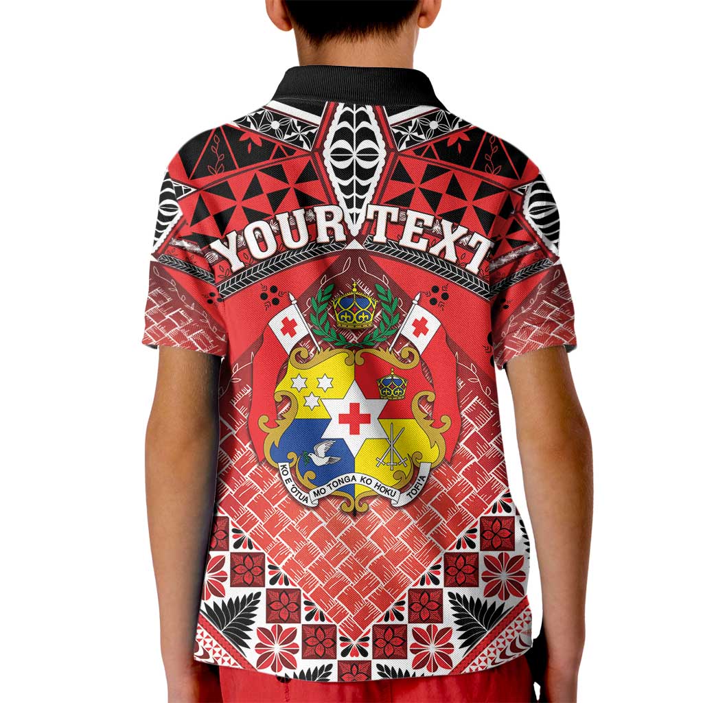 Personalised Tonga Constitution Day Kid Polo Shirt 150 Years Jubilee - Polynesian Pride