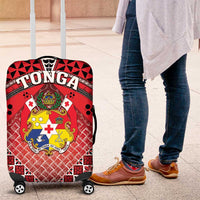 Tonga Constitution Day Luggage Cover 150 Years Jubilee LT05 Red - Polynesian Pride