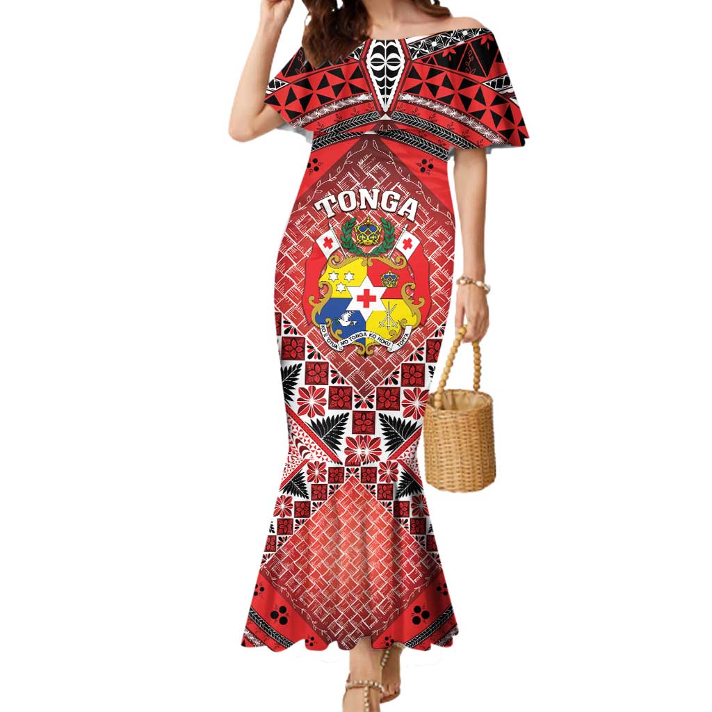 Personalised Tonga Constitution Day Mermaid Dress 150 Years Jubilee - Polynesian Pride