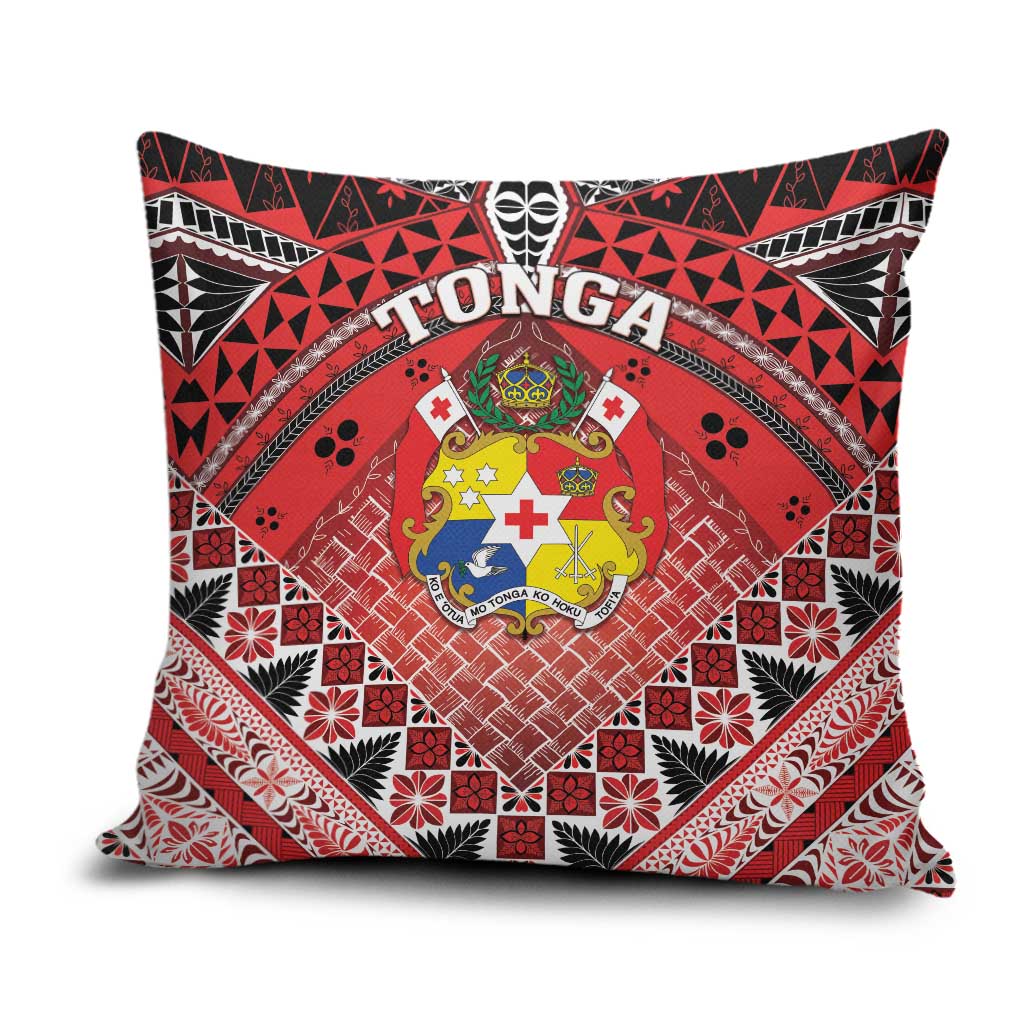 Tonga Constitution Day Pillow Cover 150 Years Jubilee LT05 Red - Polynesian Pride