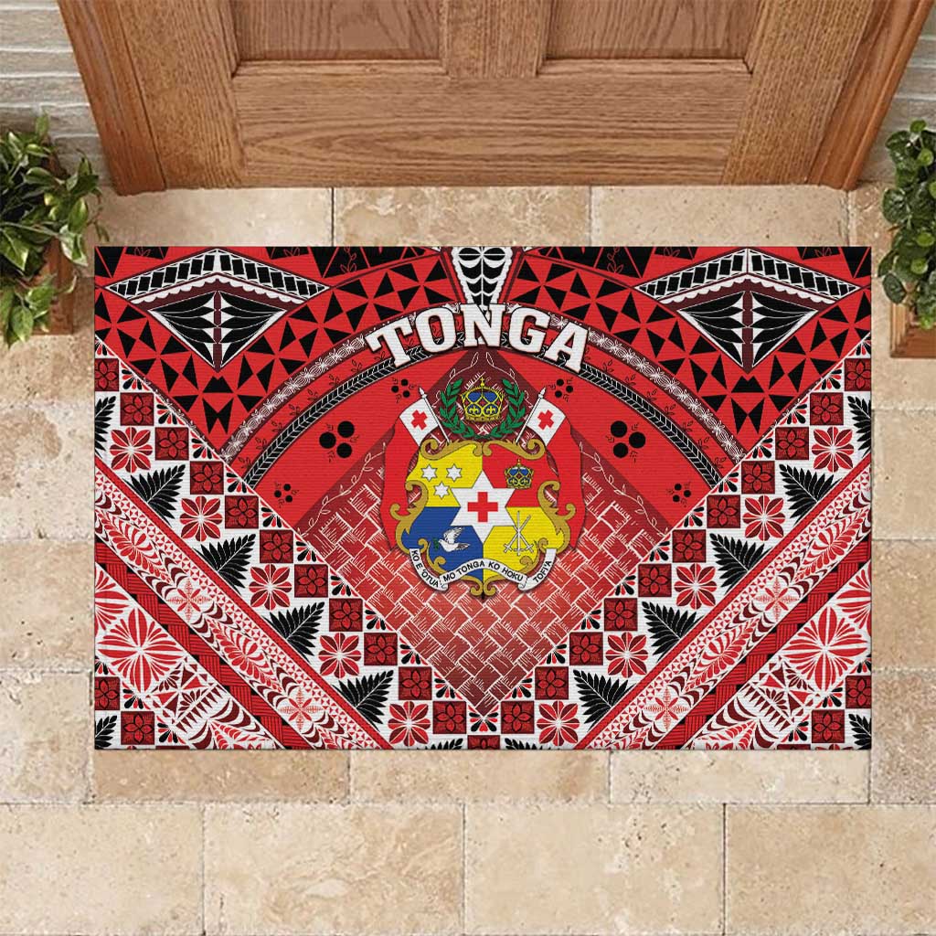 Tonga Constitution Day Rubber Doormat 150 Years Jubilee - Polynesian Pride