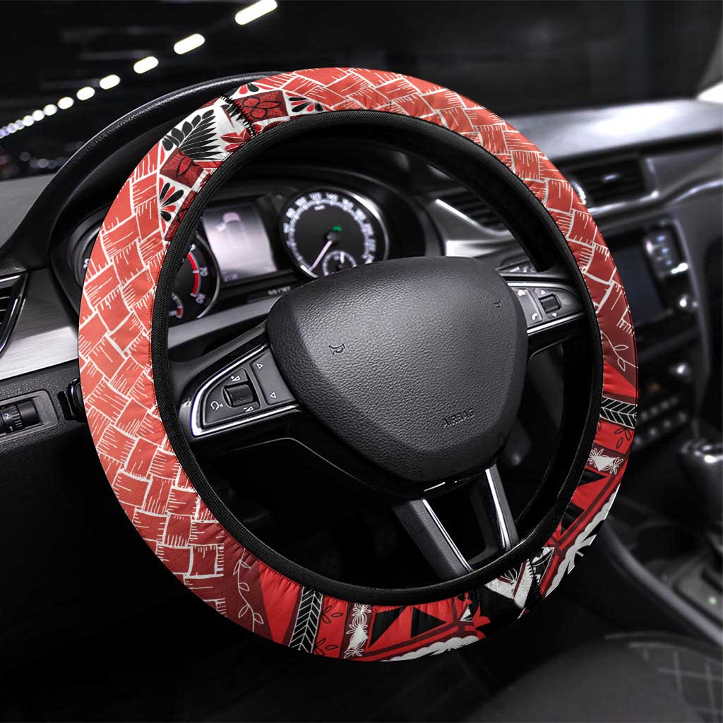 Tonga Constitution Day Steering Wheel Cover 150 Years Jubilee - Polynesian Pride