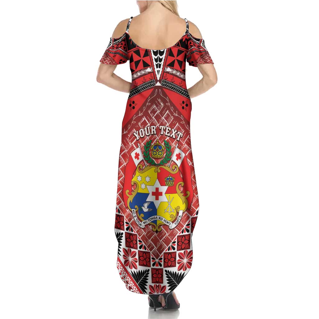 Personalised Tonga Constitution Day Summer Maxi Dress 150 Years Jubilee LT05 - Polynesian Pride