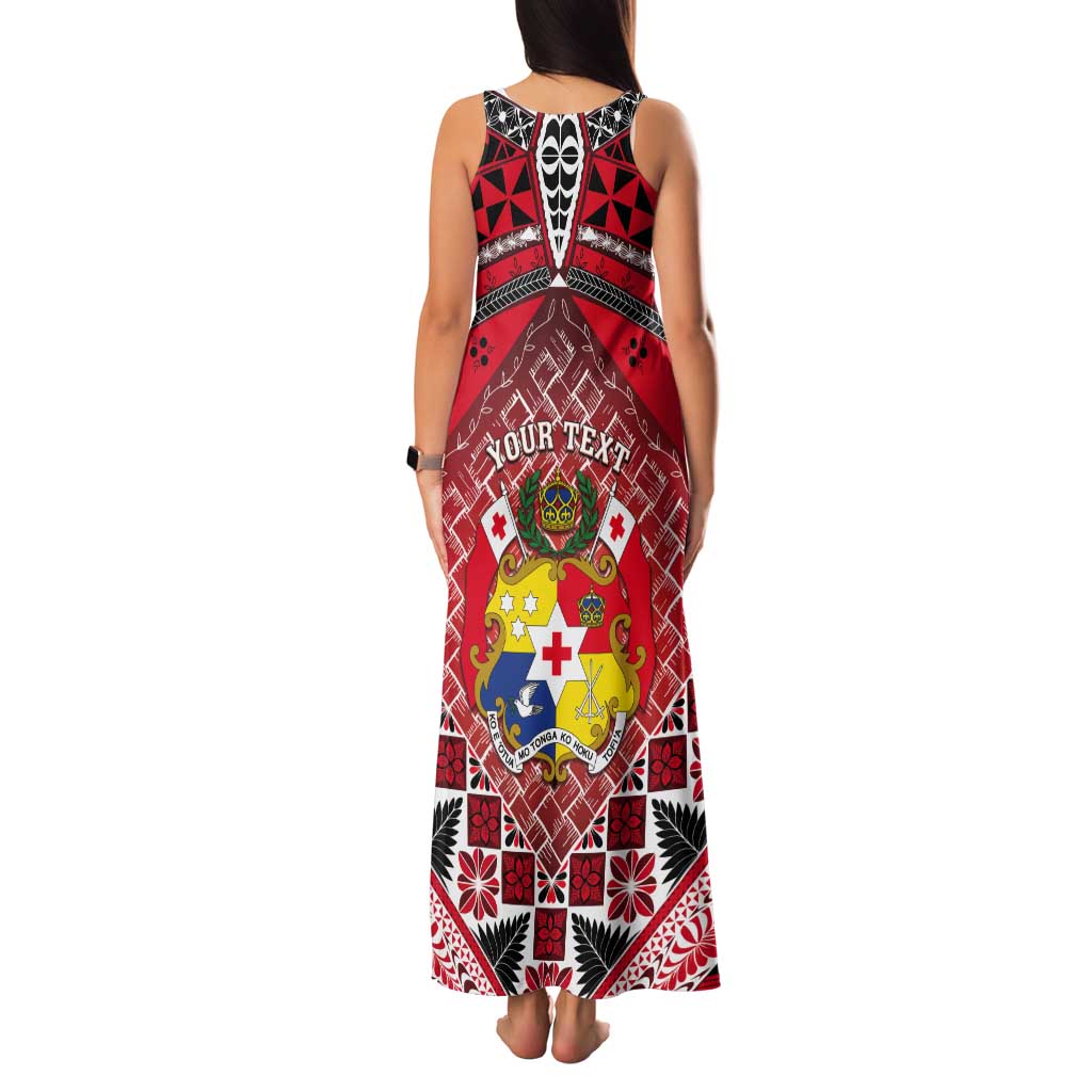 Personalised Tonga Constitution Day Tank Maxi Dress 150 Years Jubilee LT05 - Polynesian Pride