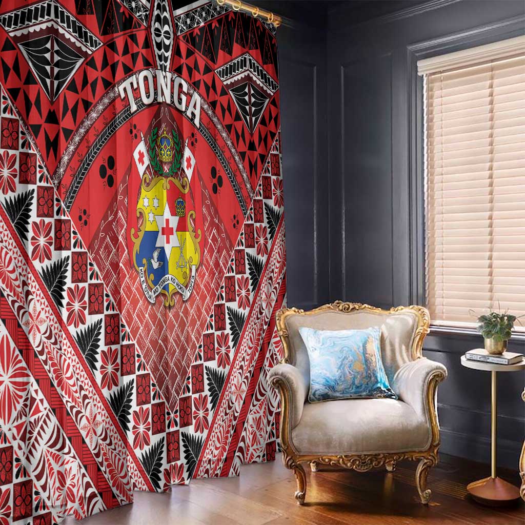 Tonga Constitution Day Window Curtain 150 Years Jubilee LT05 - Polynesian Pride