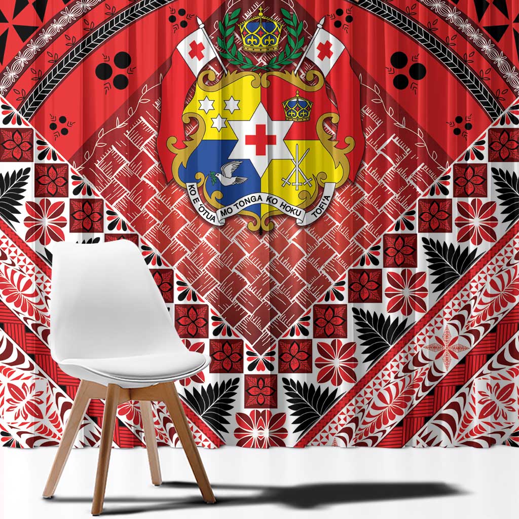 Tonga Constitution Day Window Curtain 150 Years Jubilee LT05 - Polynesian Pride