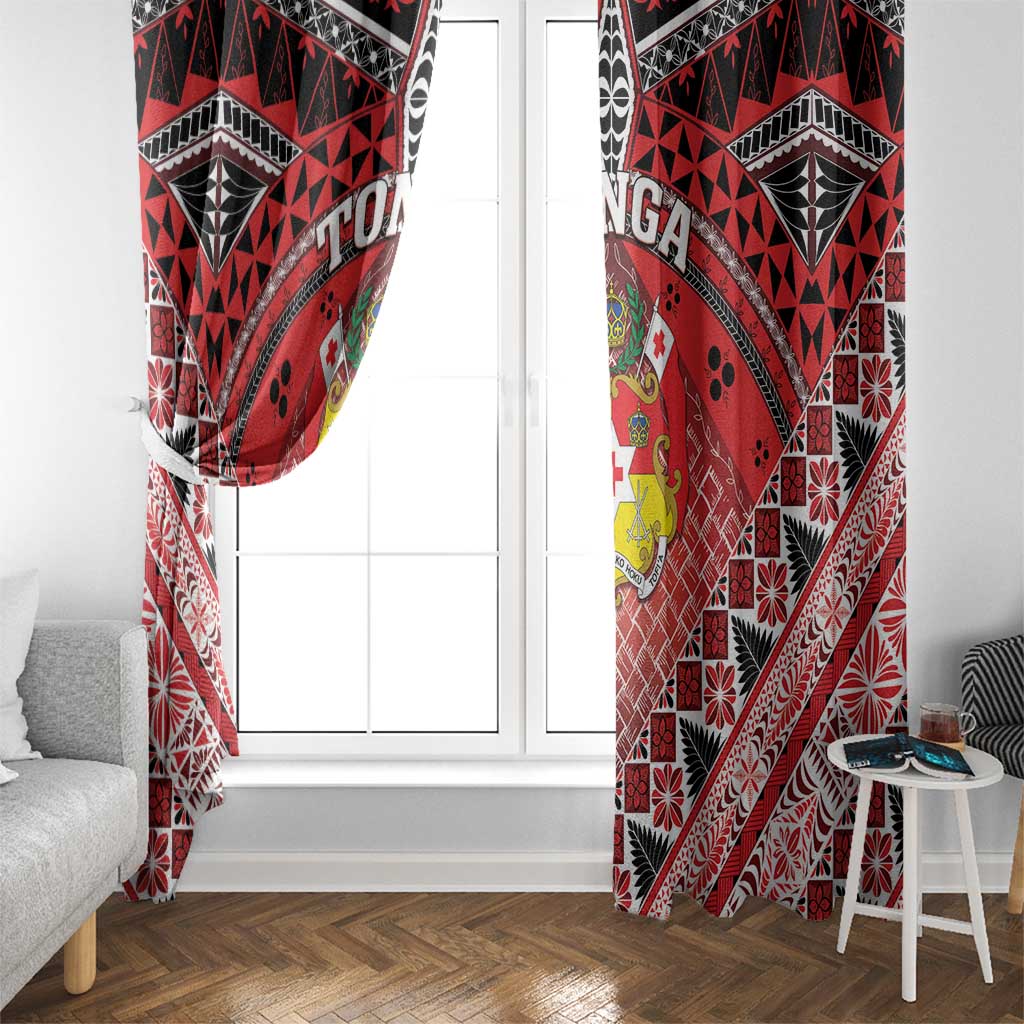 Tonga Constitution Day Window Curtain 150 Years Jubilee LT05 - Polynesian Pride