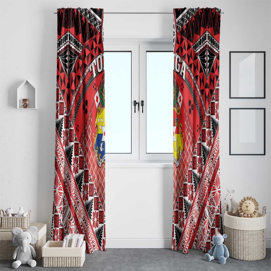 Tonga Constitution Day Window Curtain 150 Years Jubilee LT05 - Polynesian Pride