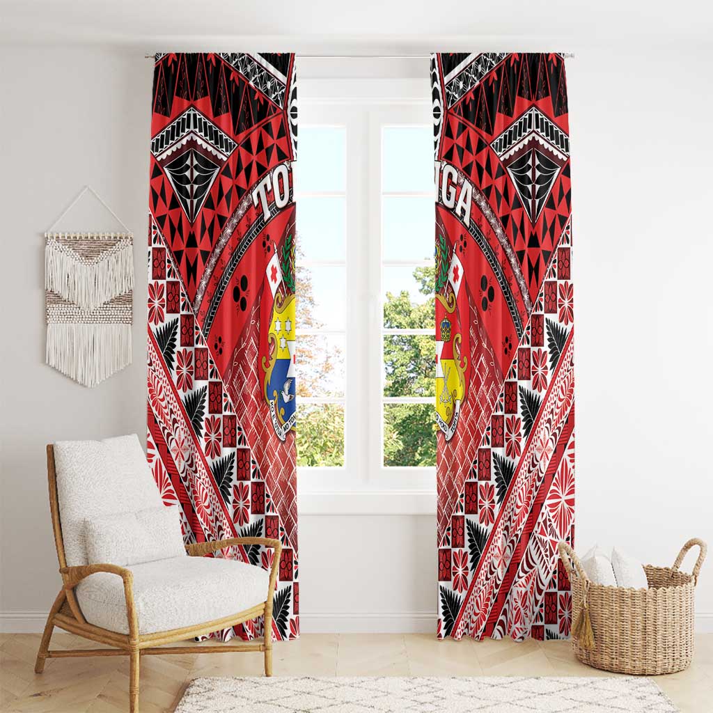 Tonga Constitution Day Window Curtain 150 Years Jubilee LT05 - Polynesian Pride