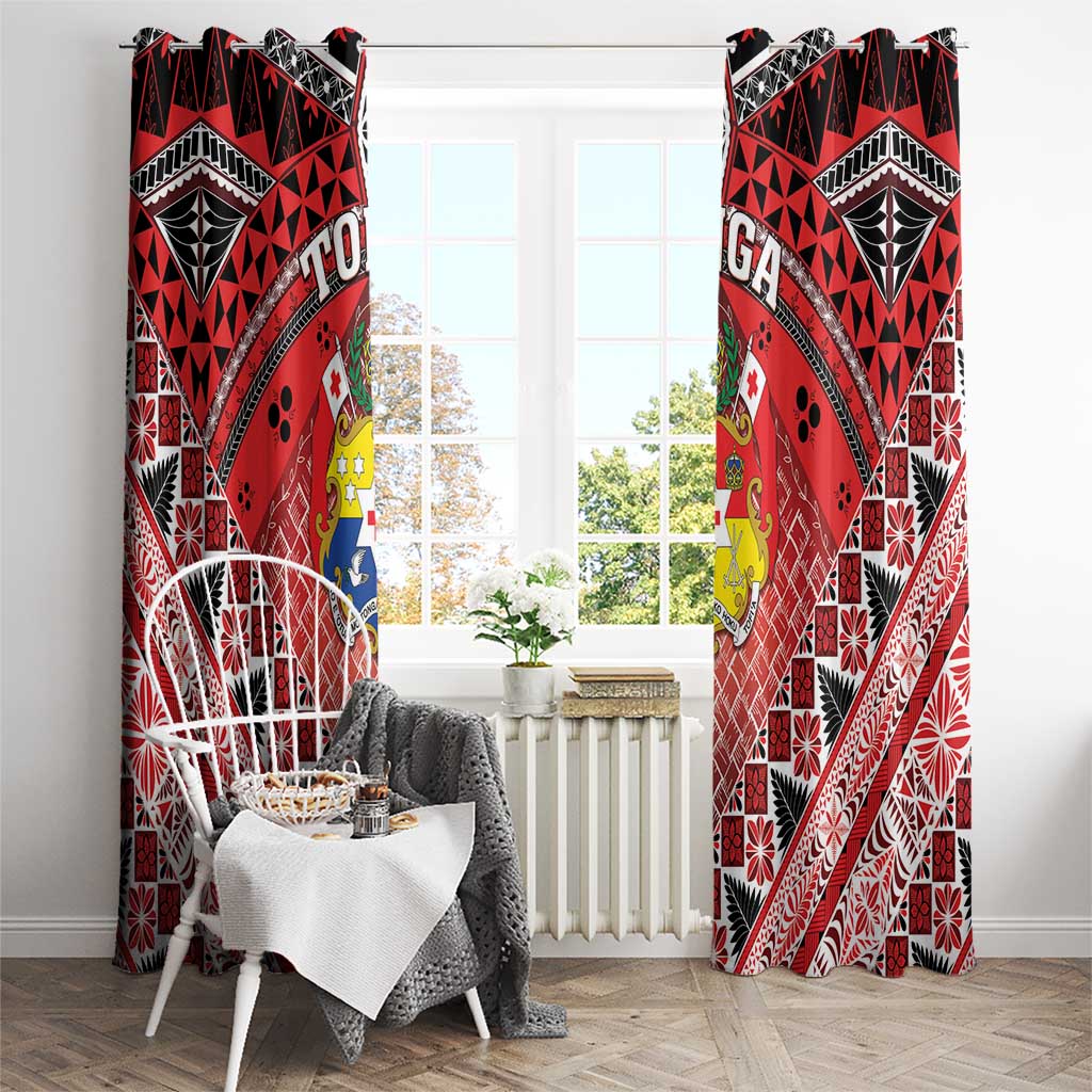 Tonga Constitution Day Window Curtain 150 Years Jubilee LT05 - Polynesian Pride