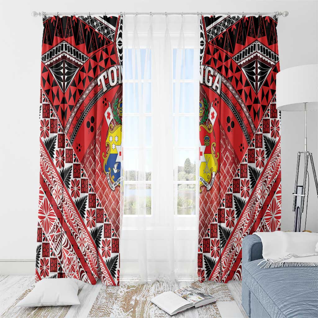 Tonga Constitution Day Window Curtain 150 Years Jubilee LT05 - Polynesian Pride
