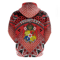 Personalised Tonga Constitution Day Zip Hoodie 150 Years Jubilee LT05 - Polynesian Pride