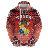 Personalised Tonga Constitution Day Zip Hoodie 150 Years Jubilee LT05 - Polynesian Pride