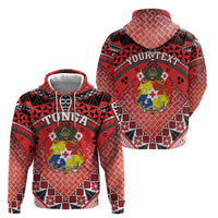 Personalised Tonga Constitution Day Zip Hoodie 150 Years Jubilee LT05 - Polynesian Pride