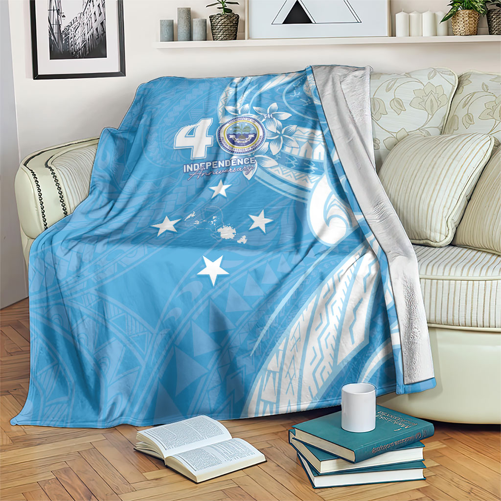 FSM Micronesia Blanket 40th Independence Anniversary LT05 Blue - Polynesian Pride