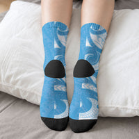 FSM Micronesia Crew Socks 40th Independence Anniversary LT05 - Polynesian Pride