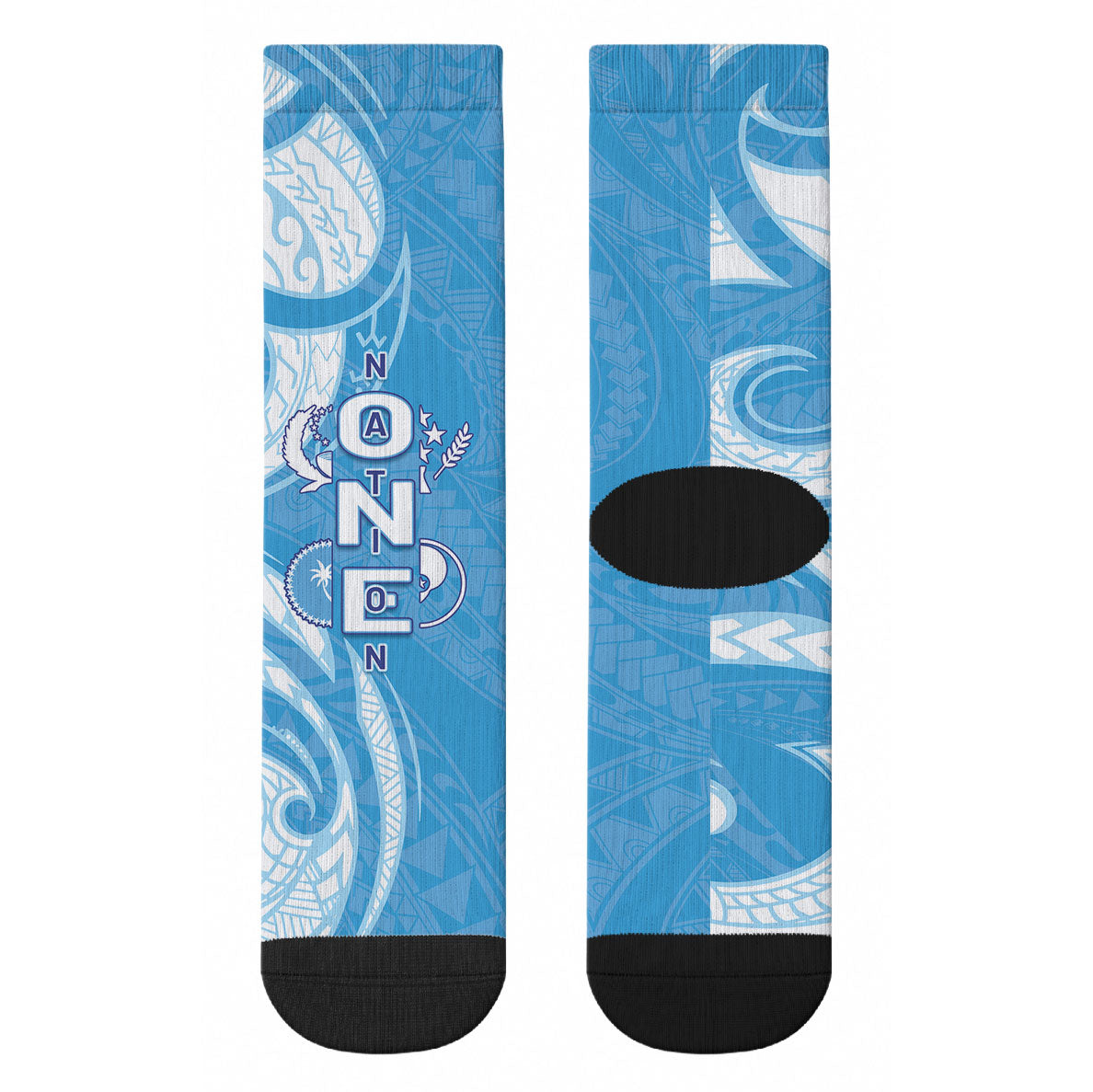 FSM Micronesia Crew Socks 40th Independence Anniversary LT05 - Polynesian Pride