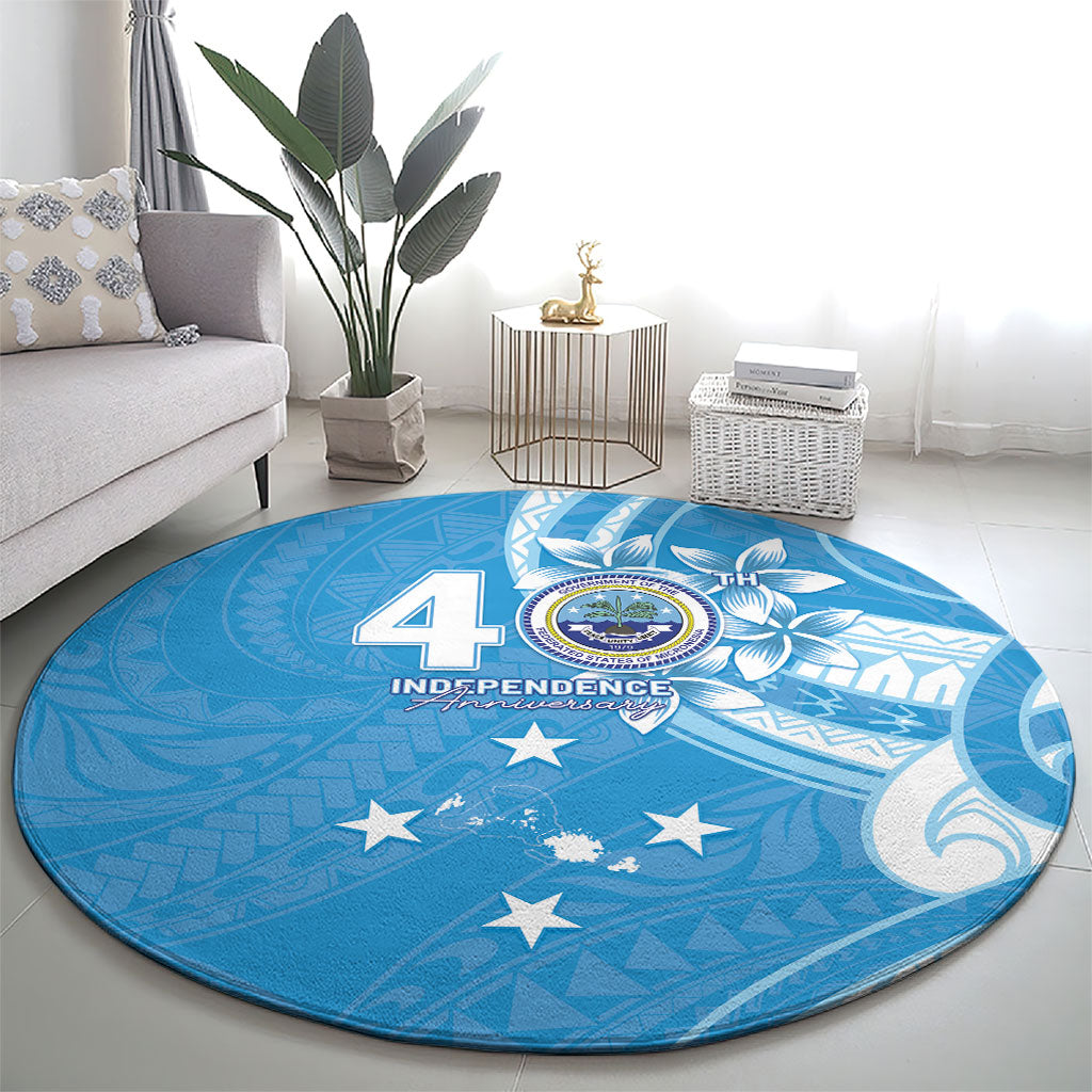 FSM Micronesia Round Carpet 40th Independence Anniversary LT05 - Polynesian Pride