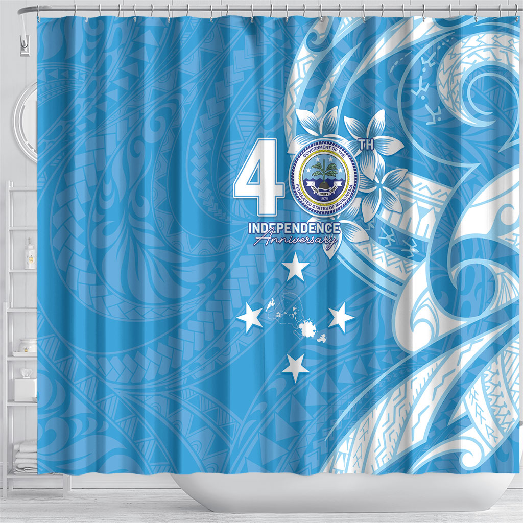 FSM Micronesia Shower Curtain 40th Independence Anniversary LT05 - Polynesian Pride