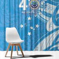 FSM Micronesia Window Curtain 40th Independence Anniversary LT05 - Polynesian Pride