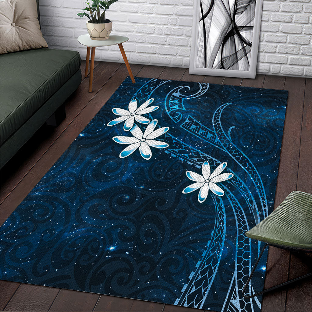 Tahiti Matarii Area Rug Tahitian Spring Blue Galaxy LT05 Blue - Polynesian Pride