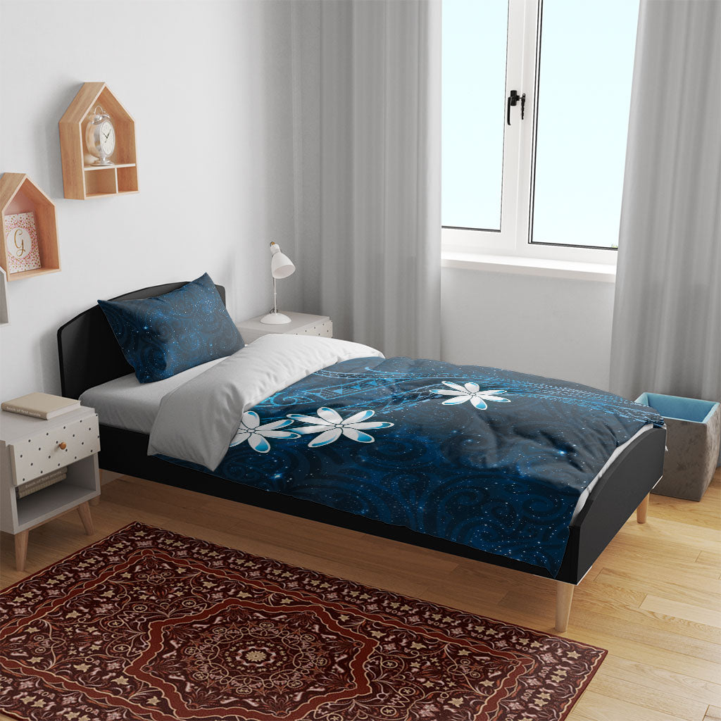 Tahiti Matarii Bedding Set Tahitian Spring Blue Galaxy LT05 - Polynesian Pride