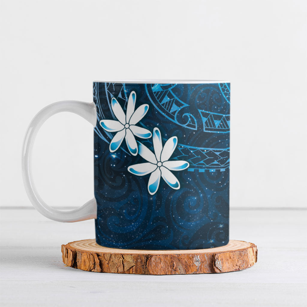 Tahiti Matarii Ceramic Mug Tahitian Spring Blue Galaxy LT05 Blue - Polynesian Pride
