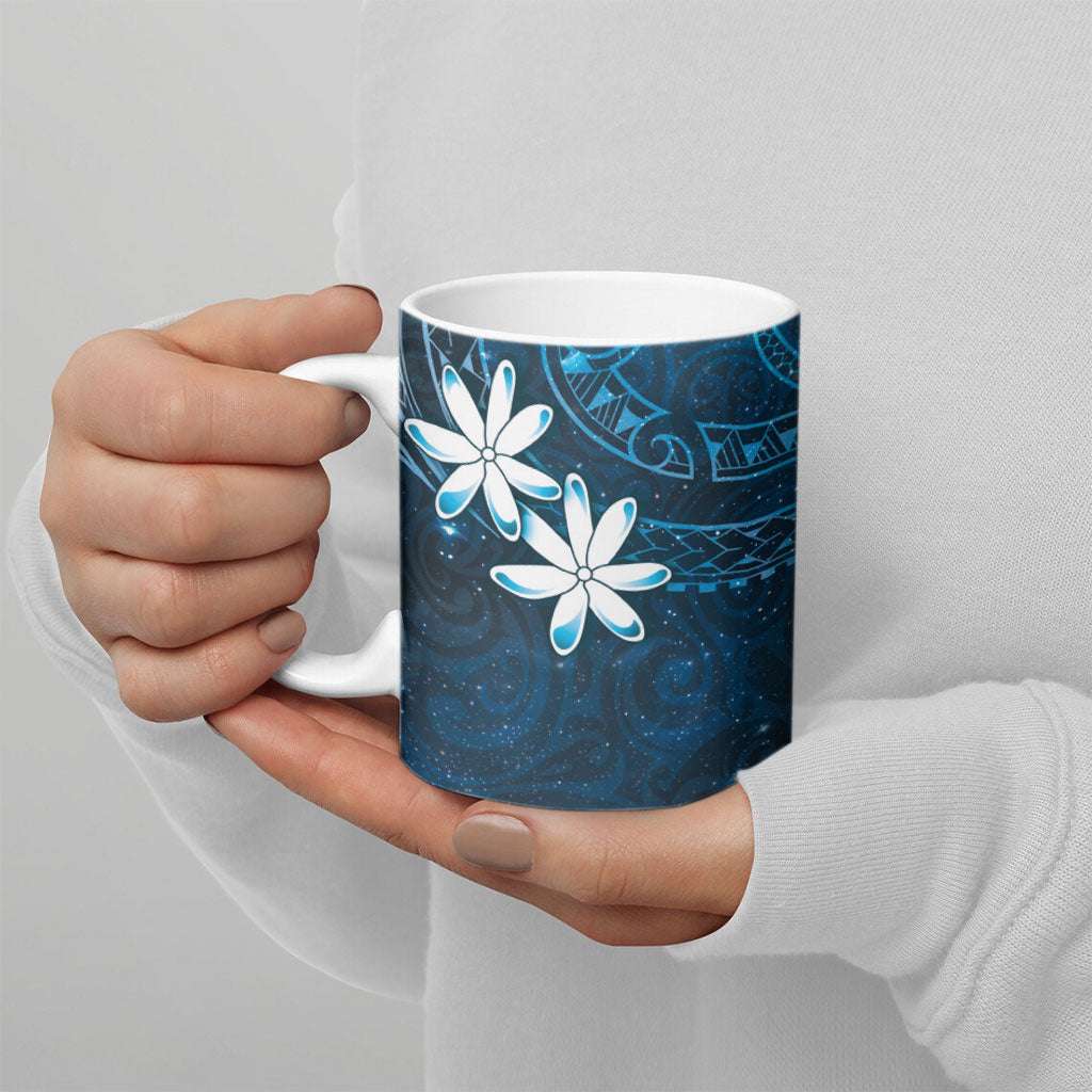 Tahiti Matarii Ceramic Mug Tahitian Spring Blue Galaxy LT05 - Polynesian Pride