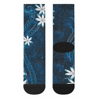 Tahiti Matarii Crew Socks Tahitian Spring Blue Galaxy LT05 - Polynesian Pride