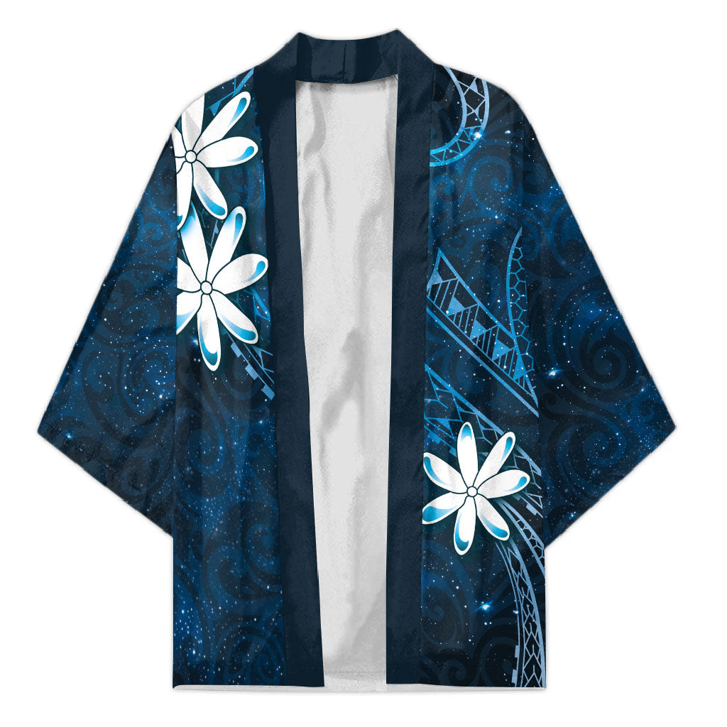 Tahiti Matarii Kimono Tahitian Spring Blue Galaxy LT05 Unisex Blue - Polynesian Pride