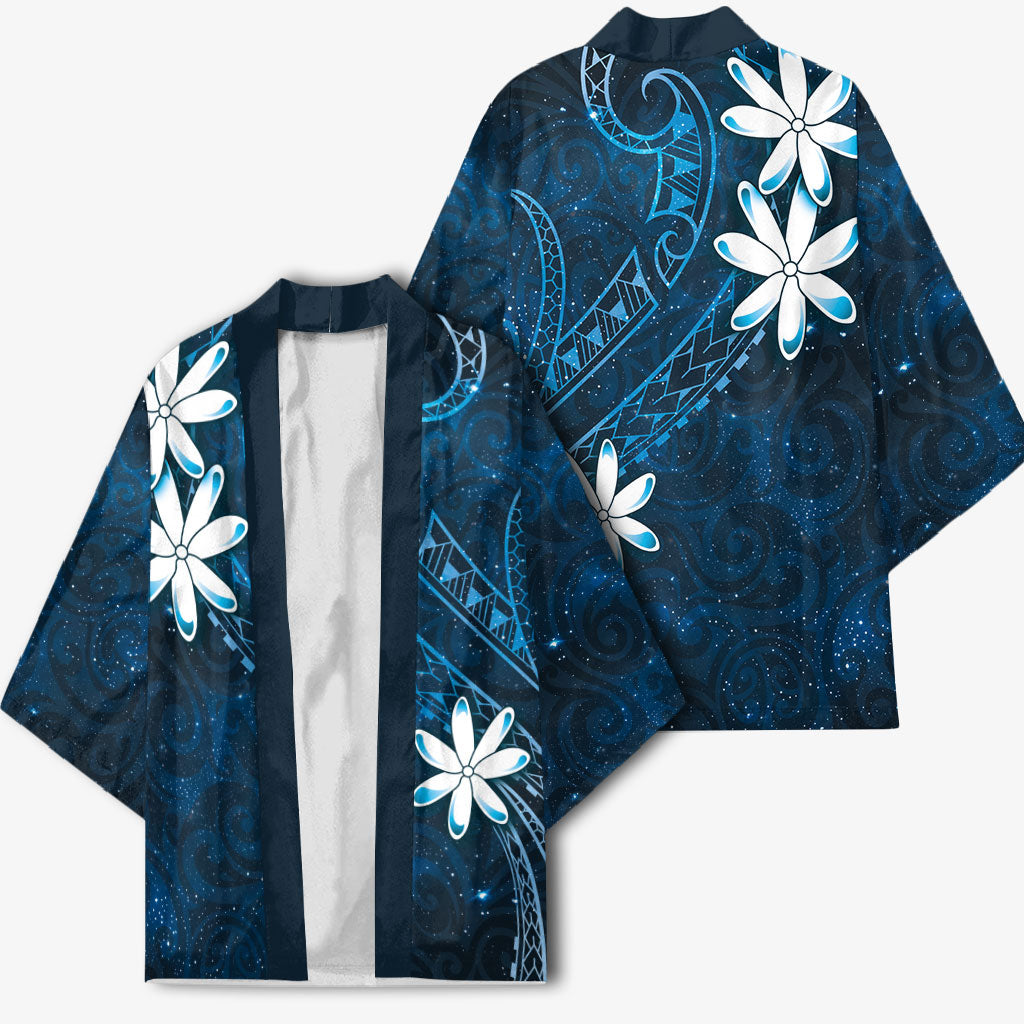 Tahiti Matarii Kimono Tahitian Spring Blue Galaxy LT05 - Polynesian Pride