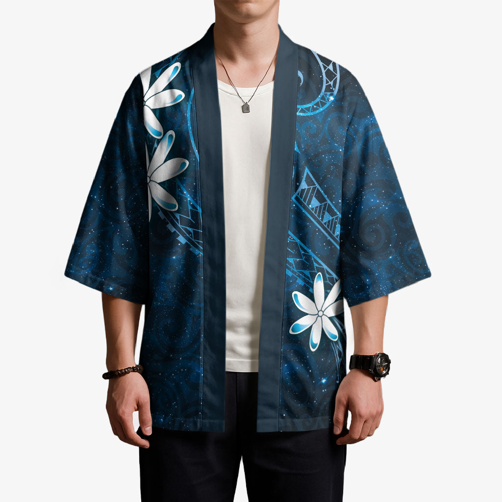 Tahiti Matarii Kimono Tahitian Spring Blue Galaxy LT05 - Polynesian Pride