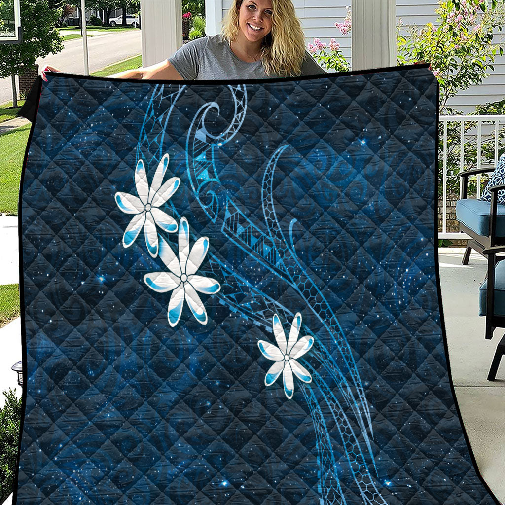Tahiti Matarii Quilt Tahitian Spring Blue Galaxy LT05 Blue - Polynesian Pride