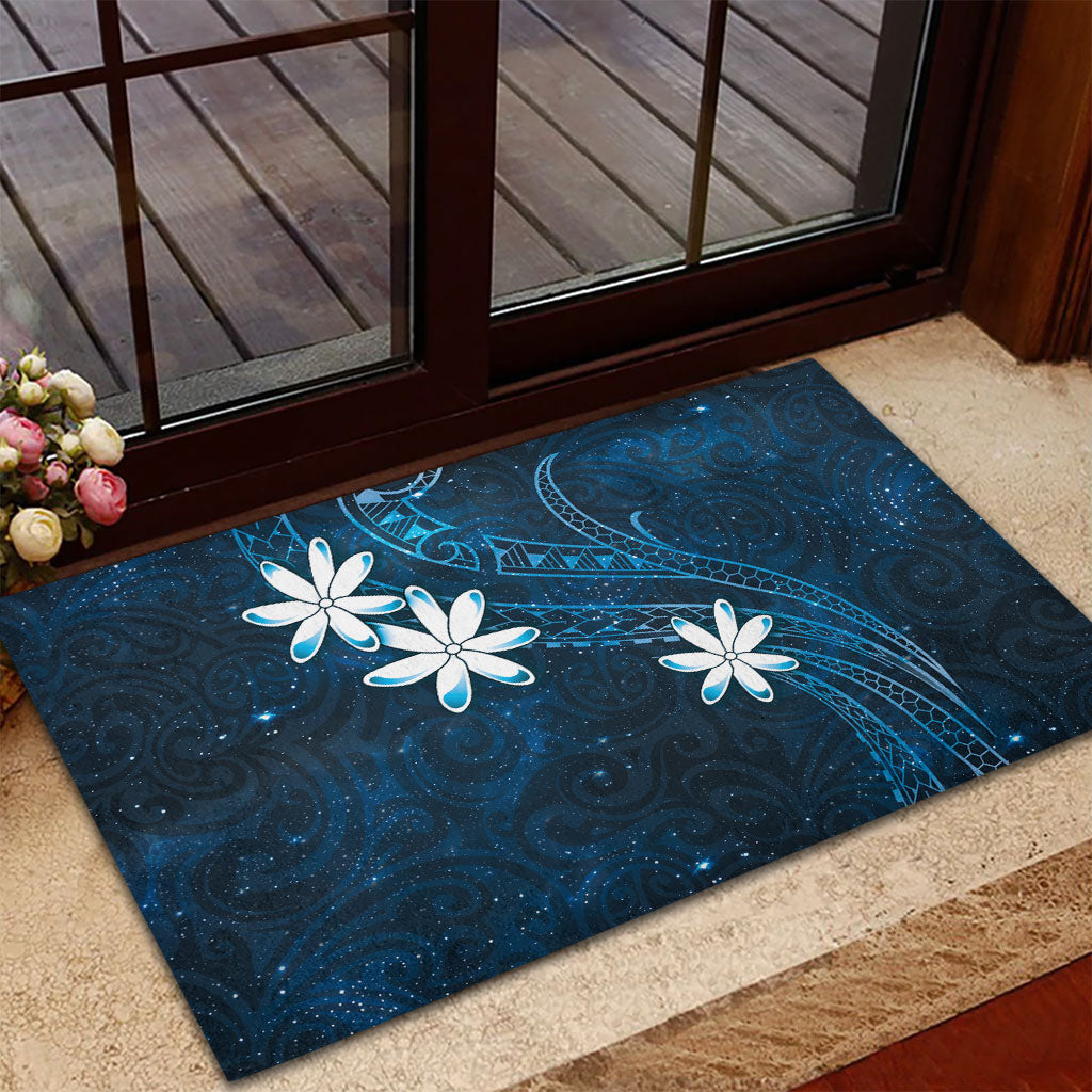 Tahiti Matarii Rubber Doormat Tahitian Spring Blue Galaxy LT05 - Polynesian Pride