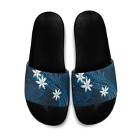 Tahiti Matarii Slide Sandals Tahitian Spring Blue Galaxy LT05 Blue - Polynesian Pride