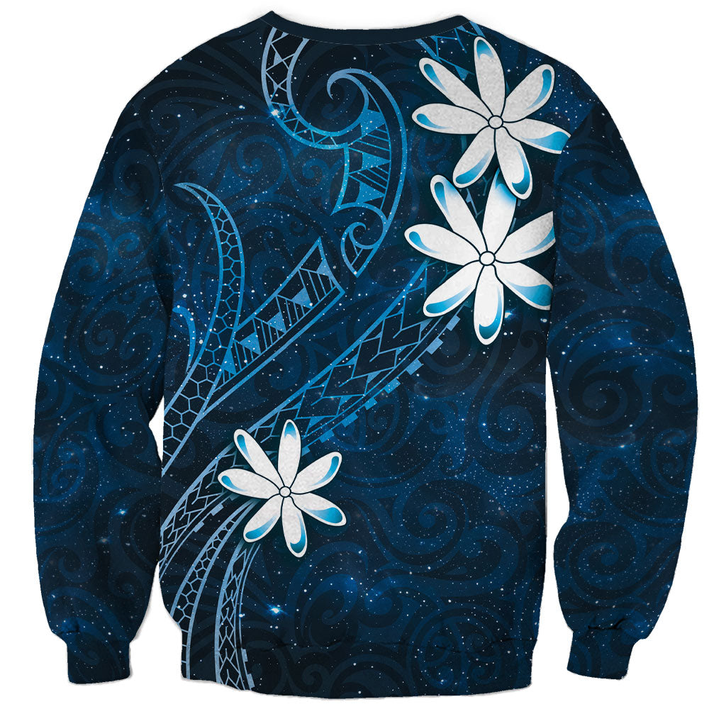 Tahiti Matarii Sweatshirt Tahitian Spring Blue Galaxy LT05 - Polynesian Pride